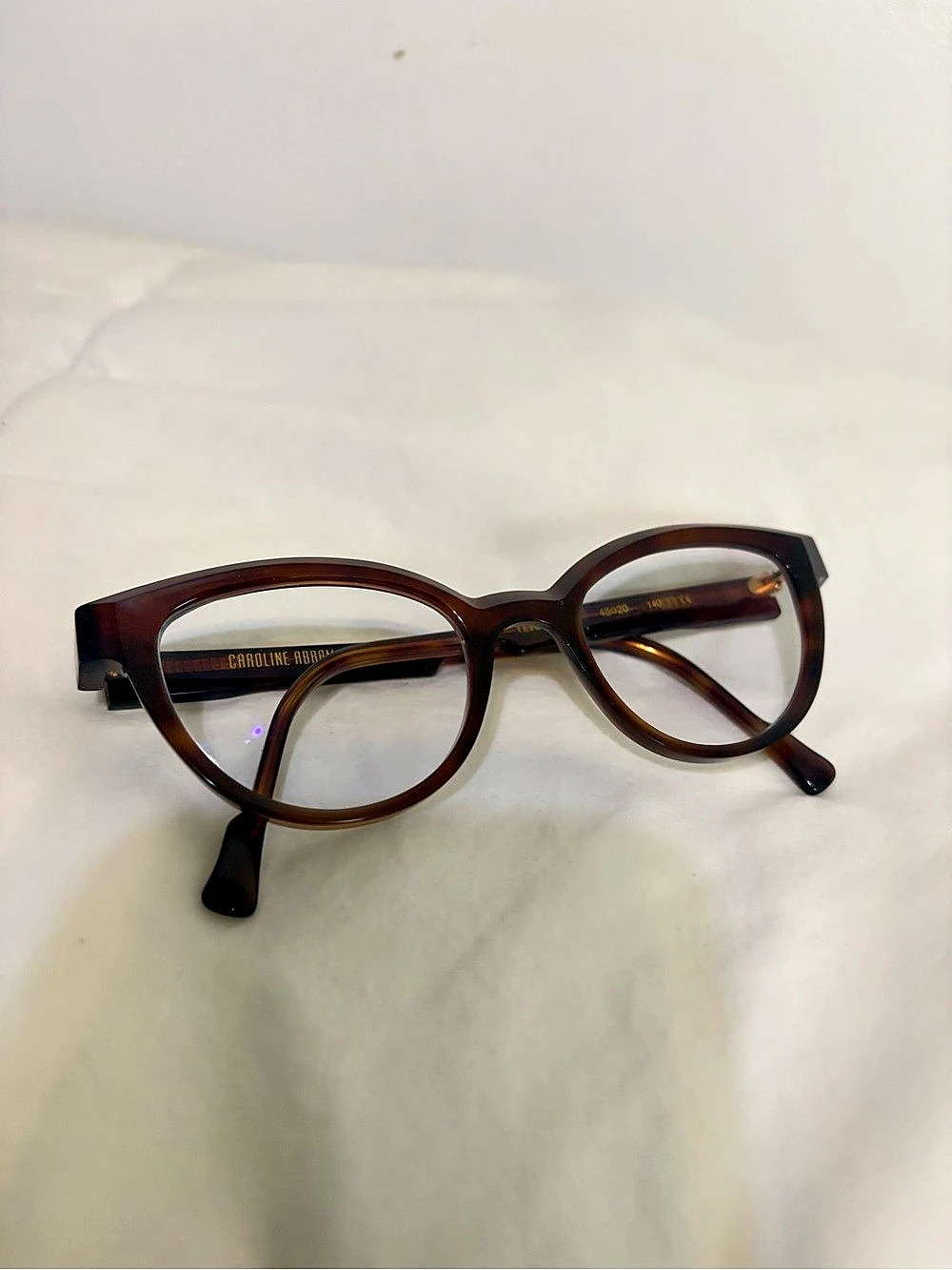 Caroline Abram Paris Tortoise Terry Eyeglasses Frames